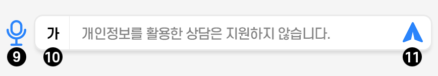 챗봇 하단 설명